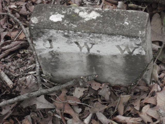 J W Wright footstone