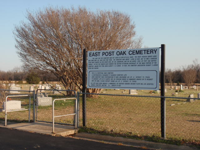 East Post Oak Cemetery, Lamar County, Texas
