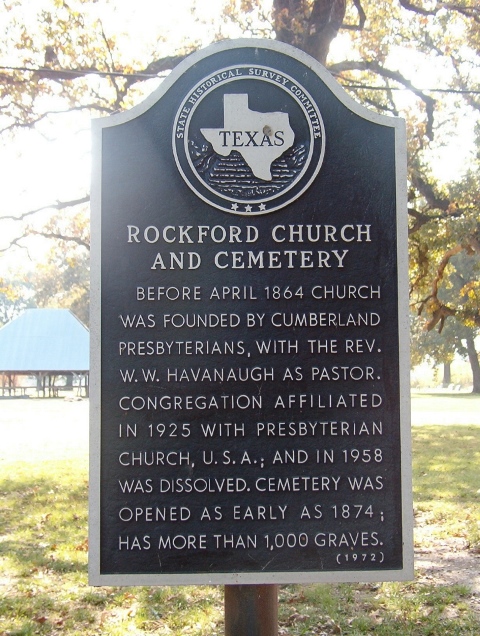 Rockford Cemetery Historical Marker